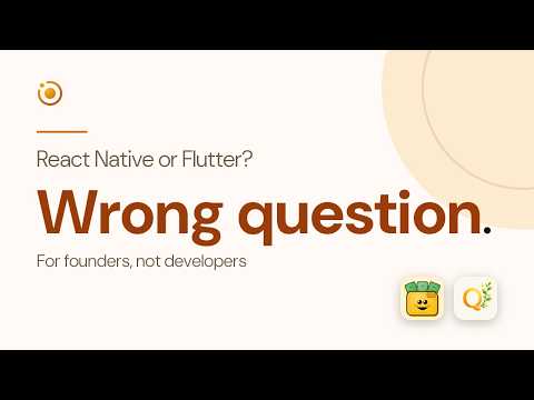 React Native or Flutter? What Founders Should Know