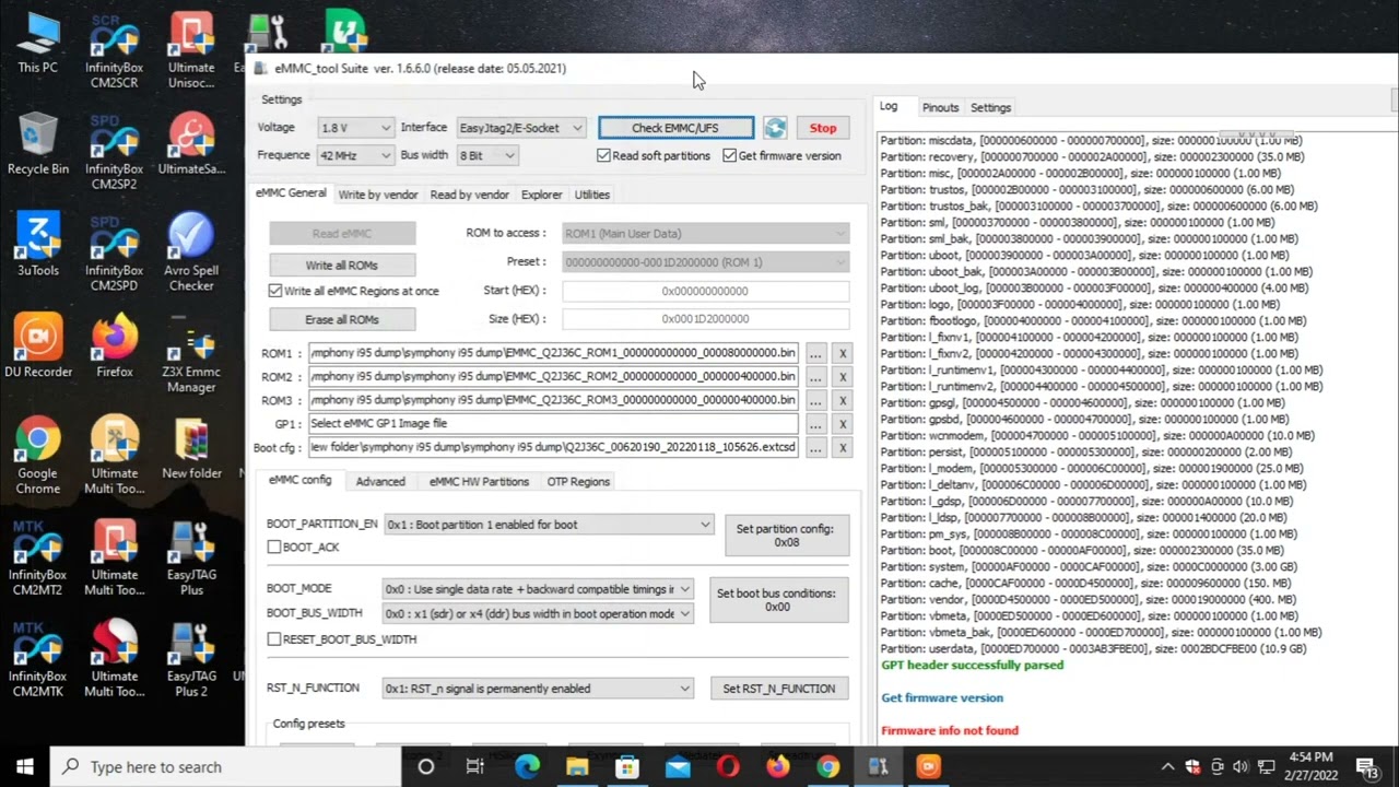 symphony i95 dead boot repair//emmc change 1000%