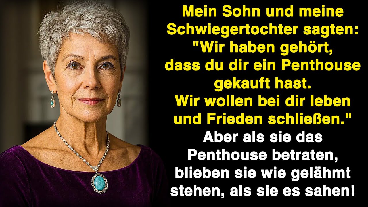 Wir hörten, du hast ein Penthouse gekauft! Wir kamen, um bei dir zu leben und Frieden zu schließen!