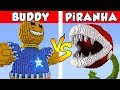 KICK THE BUDDY vs PiRANHA PLANT - PvZ vs Minecraft vs Smash