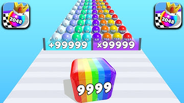 Top Video Tiktok Gameplay - Satisfying Mobile Game Max Levels Canvas Run, Ball Run 2048 LVMESOIT