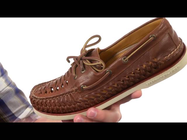 Sperry Top-Sider Gold A/O 2 Eye Woven SKU:8628978 - YouTube