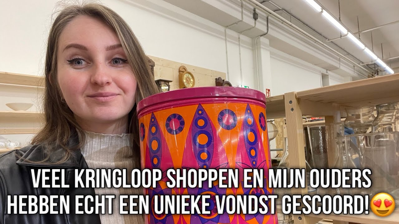 VEEL KRINGLOOP SHOPPEN EN MIJN OUDERS HEBBEN ECHT EEN UNIEKE VONDST GESCOORD!😍