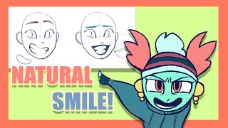 How to draw a natural smile!