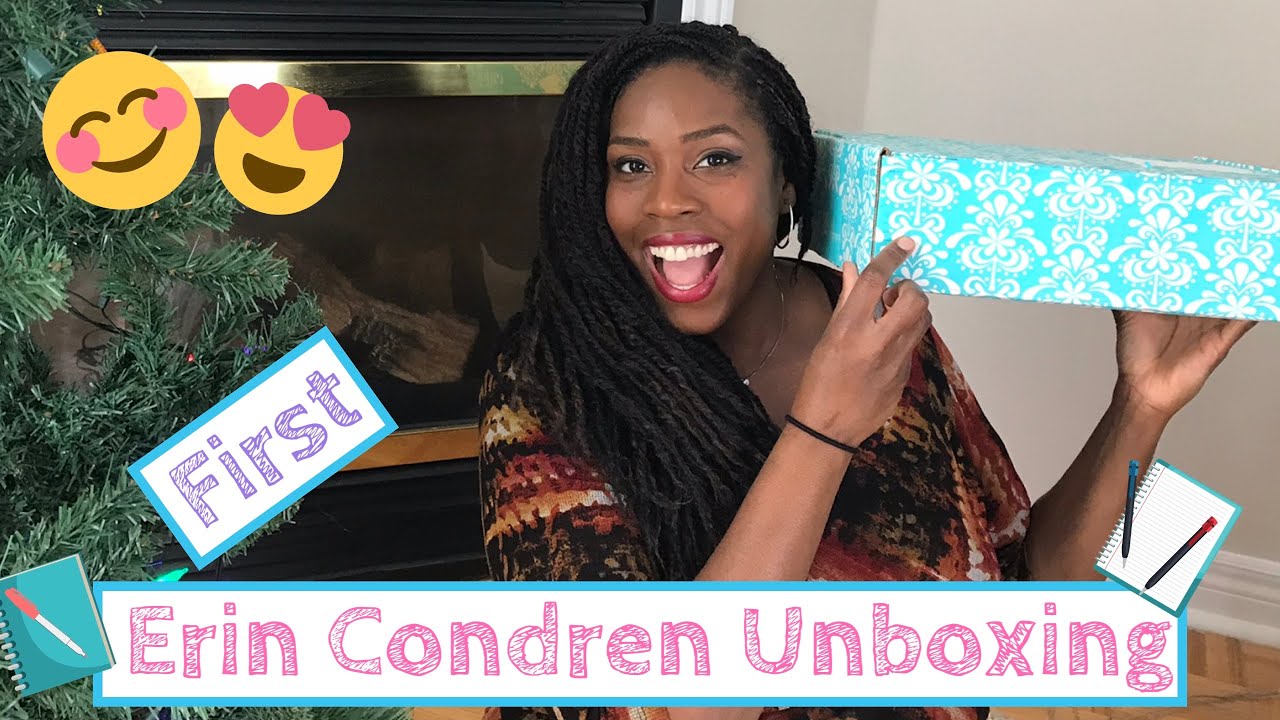 Erin Condren Unboxing | Personalized Stationery | Softbound Notebook ...