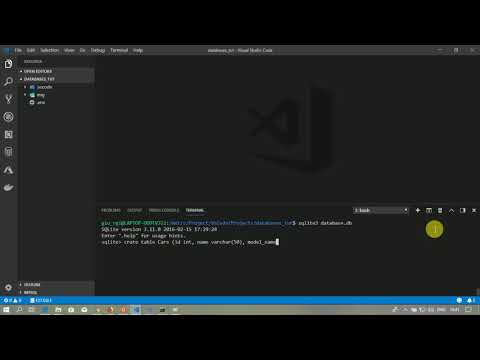 SQLite3 მონაცემთა ბაზასთან მუშაობა