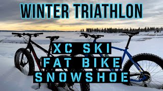 3 sports in 1 day | Winter Triathlon | XC Ski, Fat Bike, Snowshoe
This week I was invited to run in a winter triathlon. The Moose on the Loose triathlon in Harriman State Park, Idaho is. 6.2 mile XC ski, 6.2 mile fat bike, & 1.6 mile snowshoe. 3 sports in 1 day | Winter Triathlon | XC Ski, Fat Bike, Snowshoe