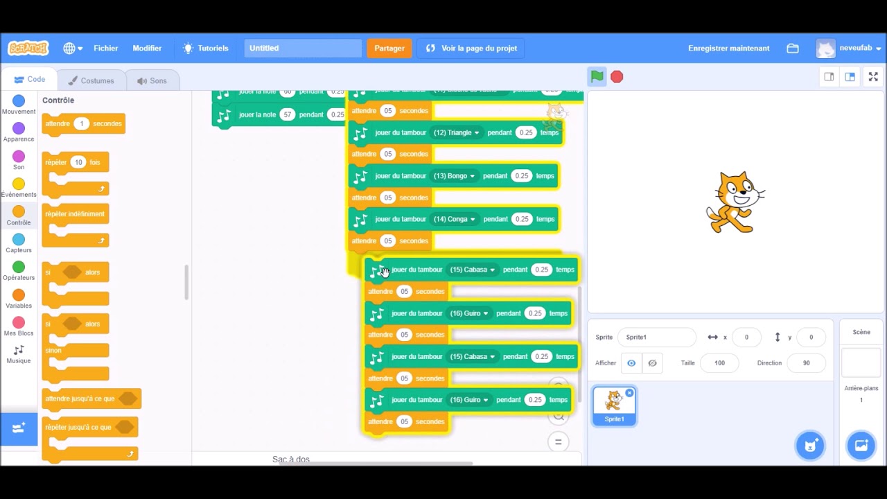 Catégorie "Musique" Scratch 3.0 - YouTube