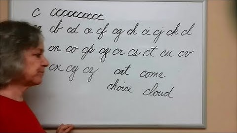 How to Connect Cursive C - American Handwriting