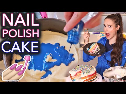 We Baked A Cake With Nail Polish (again)