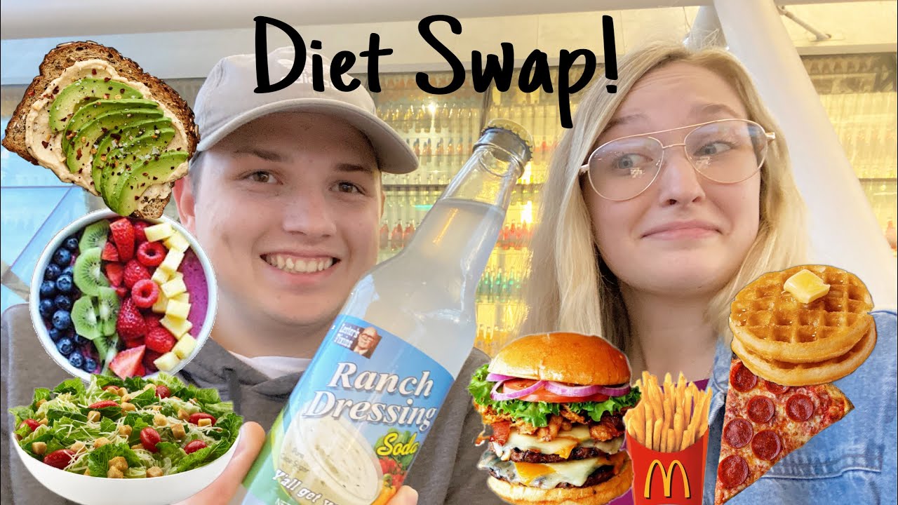 SWAPPING DIETS WITH A PICKY EATER!| WHAT WE EAT IN A DAY - YouTube