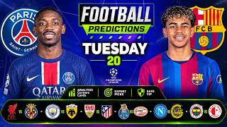 Football Predictions Today | 20 October 2026 | BTTS & Over 2.5 Goals, UEFA Champions League
