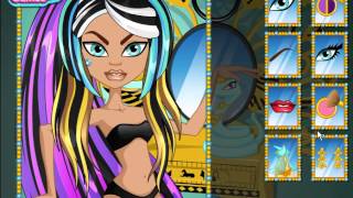 Monster High Cleo de Nile Hairstyles Game Video