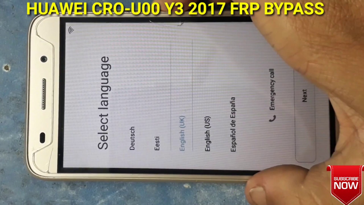 huawei y3 2017 frp