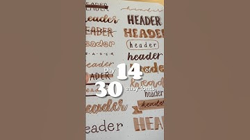 Simple lettering style ✨ day 14 of 30 fonts #handlettering #journal #fonts