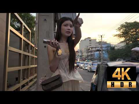 Pattaya 4K Walk Beach Road, Soi 10, Soi Diana. Sunset Time Walk. Thailand Feb 2026.