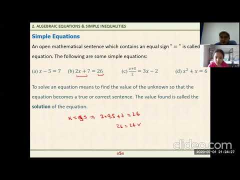 L05 Algebraic Equations