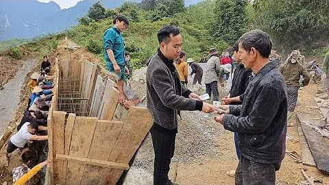 Cầu Khuổi Bốc tốc độ đổ Mố 1 xong sớm chớp nhoáng nghỉ hế hế. Nguyễn Tất Thắng