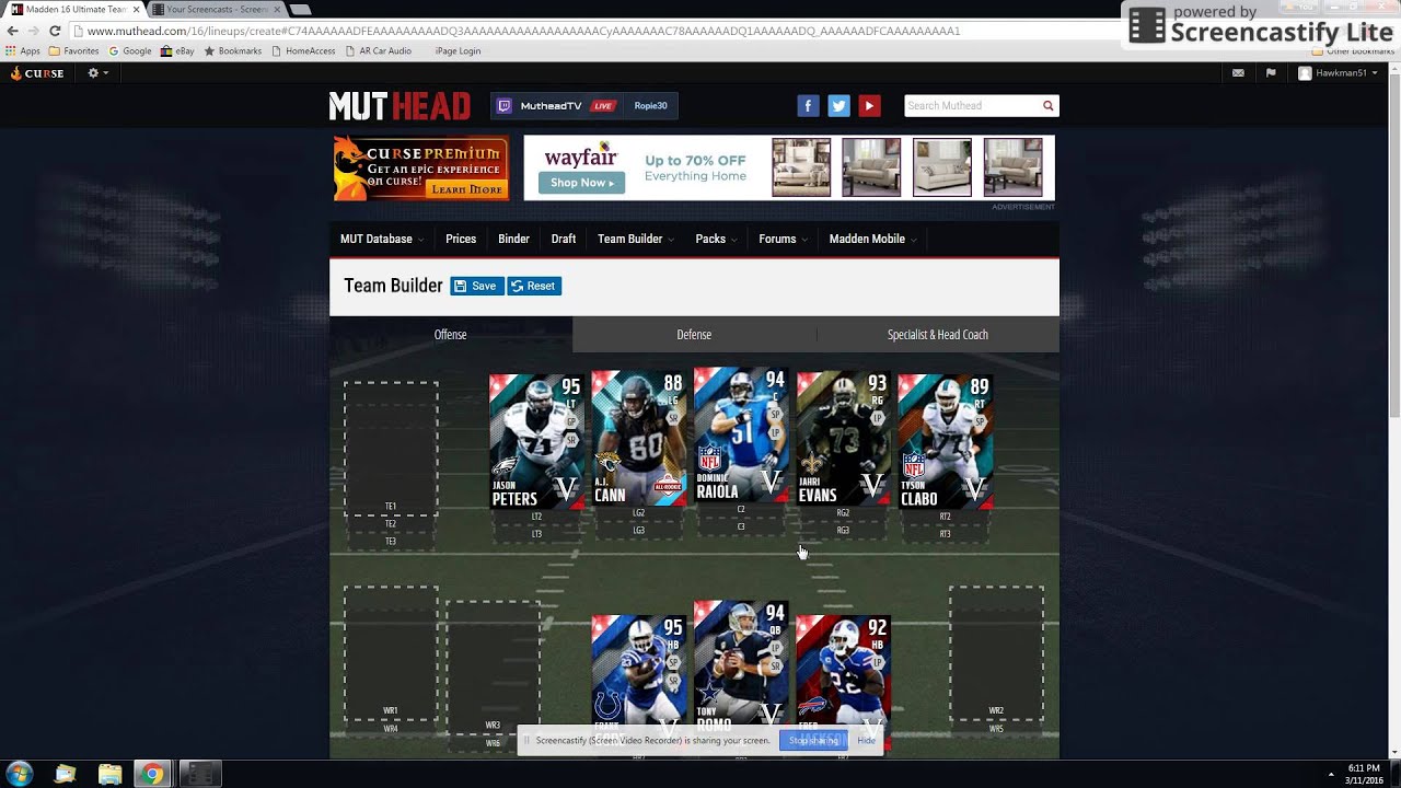 Season veteran squad madden 16 on muthead