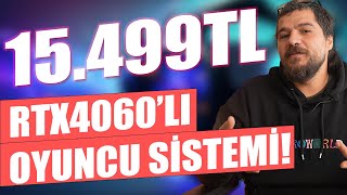 15499Tlye Msi Rtx4060Lı Oyuncu Sistemi İncehesap 15 Yıl Özel Fiyatlı