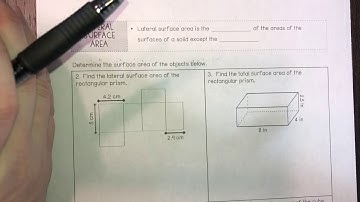 Surface Area of Cubes and Rectangular Prism Part 2