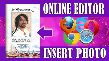 Funeral Programs Edit Online - How To Insert A Photo
