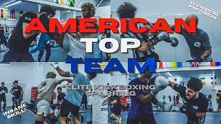 AMERICAN TOP TEAM HARD KICKBOXING SPARRING #boxing #muaythai #mma #sparring #kickboxing #training