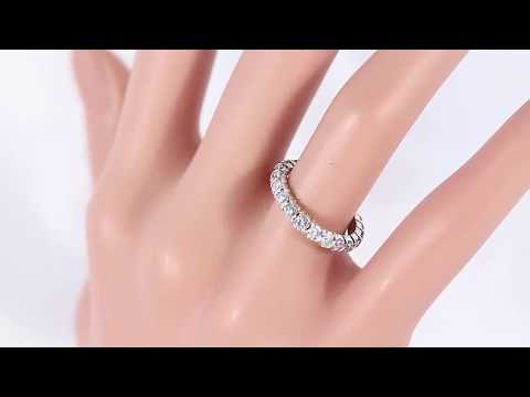 スワ 22P･フルエタニティダイヤモンドリング･指輪/Pt950-4.1g/1.5ct/9号/#49/プラチナカラー/SUWA 翌日配送可■208046