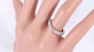 スワ 22P･フルエタニティダイヤモンドリング･指輪/Pt950-4.1g/1.5ct/9号/#49/プラチナカラー/SUWA 翌日配送可■208046