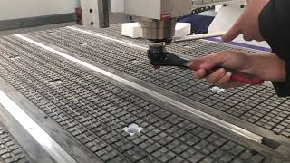 Acctek normal cnc router machine tool change with spanner