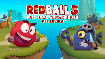 Red Ball 5 - Full Game Walkthrough - All Levels - No Damage - Android Gameplay