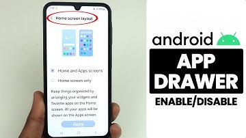 How to Enable/Disable App Drawer On Android