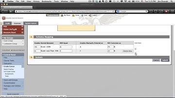 Creating a Custom Grade Schema in Blackboard 9.1