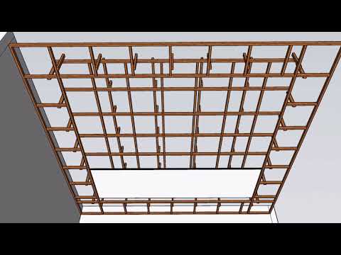 animasi cara membuat plafon rangka kayu  di #sketchup