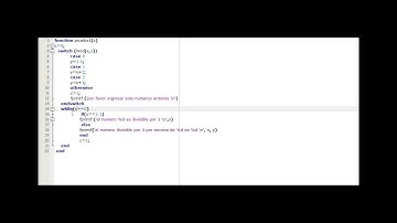 Tutorial switch en octave