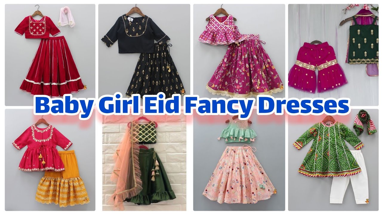 Baby Girl Eid Fancy Dresses 2023 Eid Special Baby Girl Dress Designs