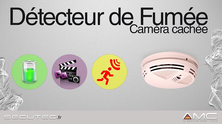 CAMERA ESPION DANS UN DÉTECTEUR DE FUMÉE (AUTONOME, DÉTECTION DE MOUVEMENT PIR) [SECUTEC.FR]