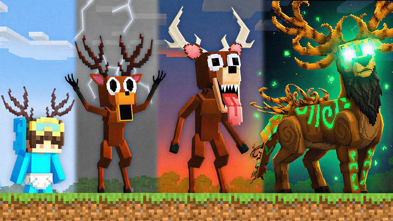 Upgrading Deer Monster into a GOD in Minecraft!