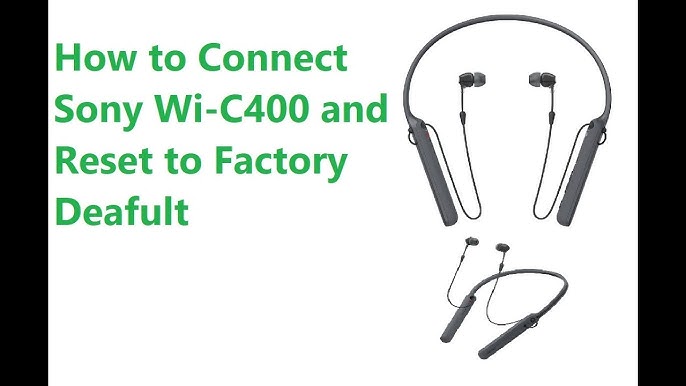 Audífonos internos inalámbricos WI-C400, WI-C400