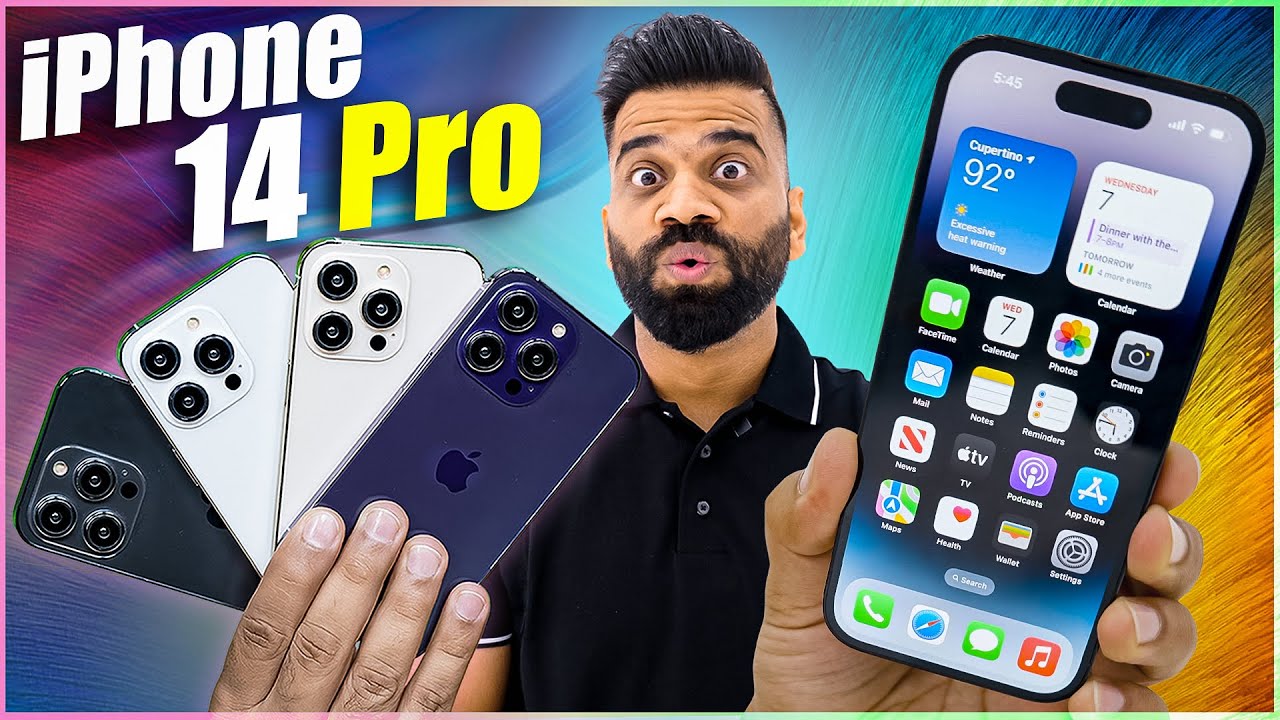 Apple IPhone 14 Pro Pro Max First Look Realtime YouTube Live View 