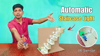 How to make Automatic staircase Light | Best Science Project #ashish #project #explore ...