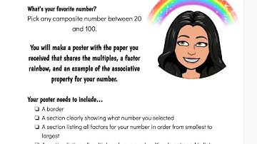 Factor Rainbows Directions
