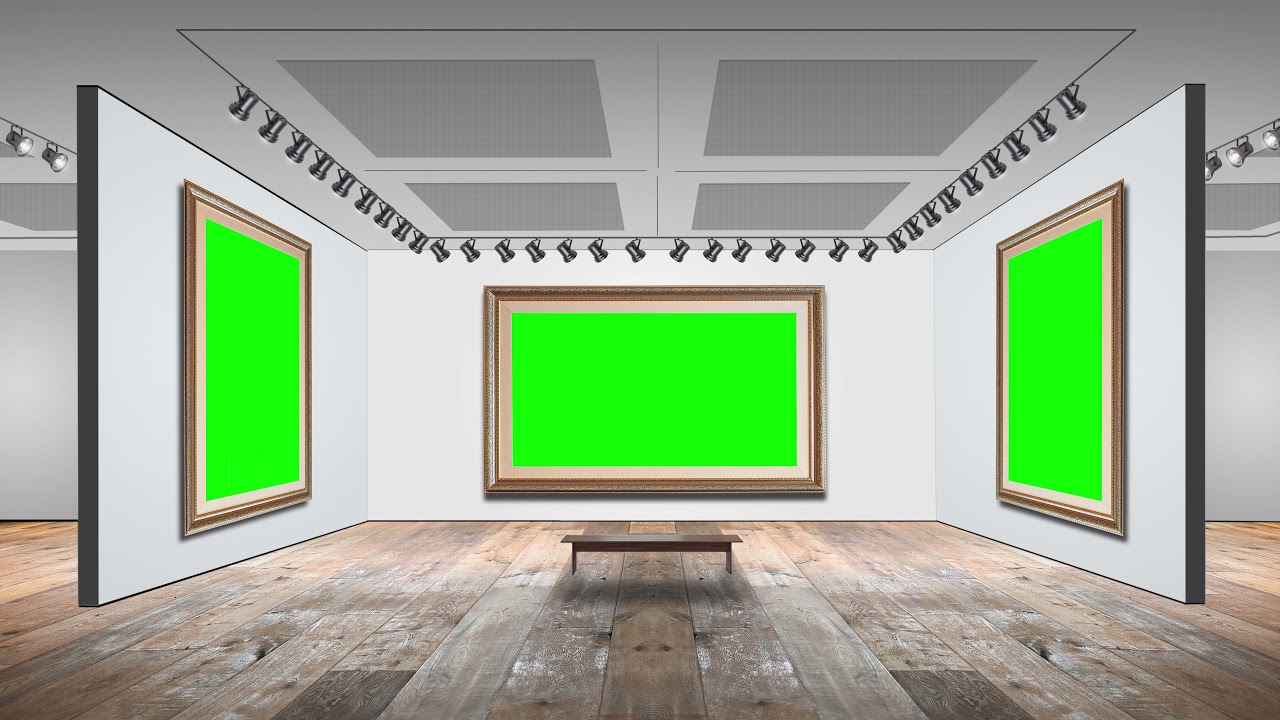 Virtual Gallery Free Background Video Green Screen, Best Green Screen