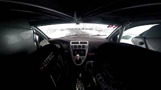 SM Veckan Rallysprint 2023 SS1 Erik Brodin Honda Civic Grupp H