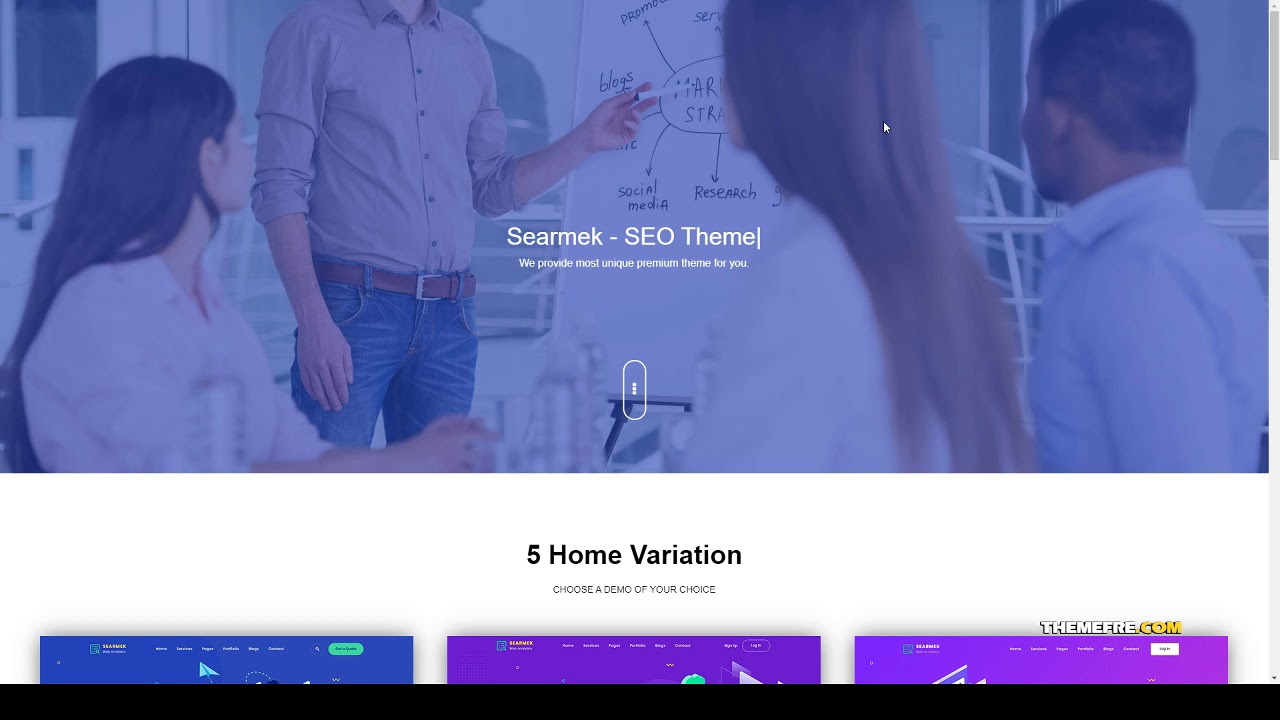 Searmek - SEO and Marketing WordPress Theme - YouTube