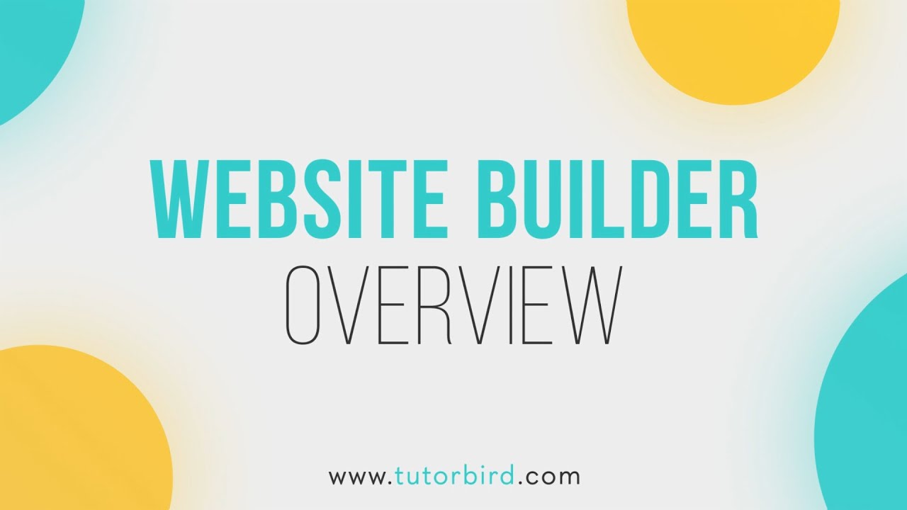 Website Builder - Overview - YouTube