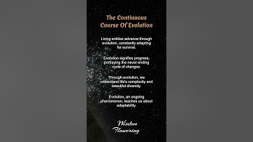 The Continuous Course Of Evolution  #adaptation #evolution #naturalselection #shorts