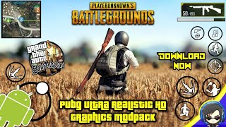 PUBG Ultra Realistic HD Graphics Modpack For GTA SA Android All Device Supported 2018 - GTA SA