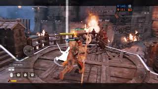 Petite warden fucked by lawbringe while he is being pounded from behind.