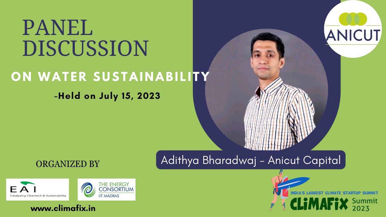 Water Sustainability Startups & Innovations - Scaling Challenges - Anicut Capital